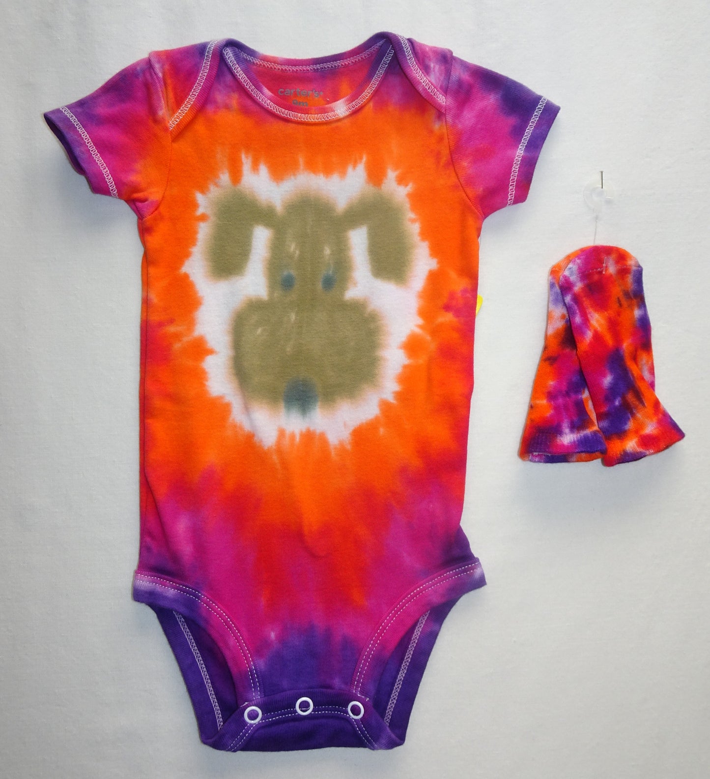 Puppy-fuchsia/orange/purple