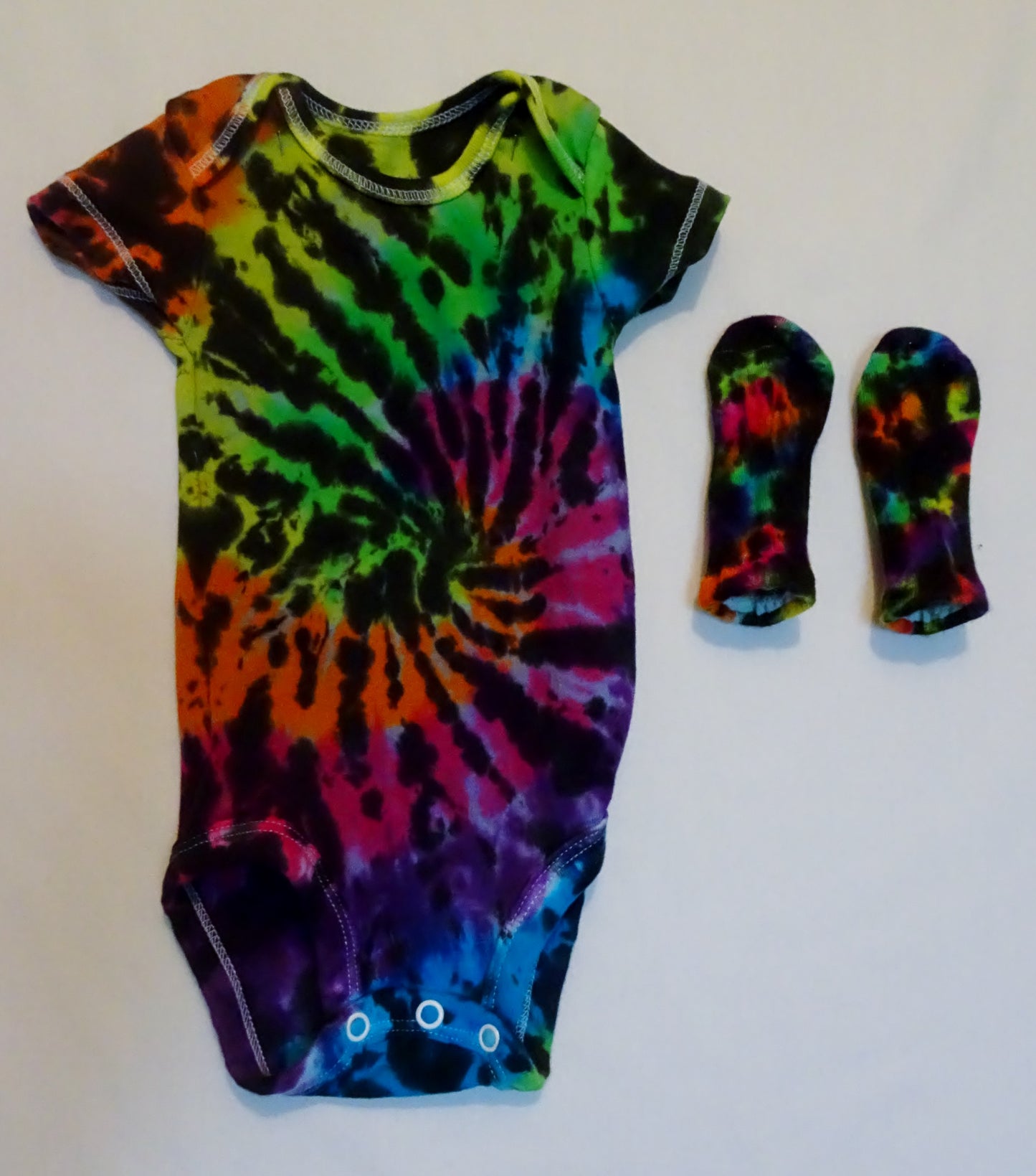 Black rainbow spiral