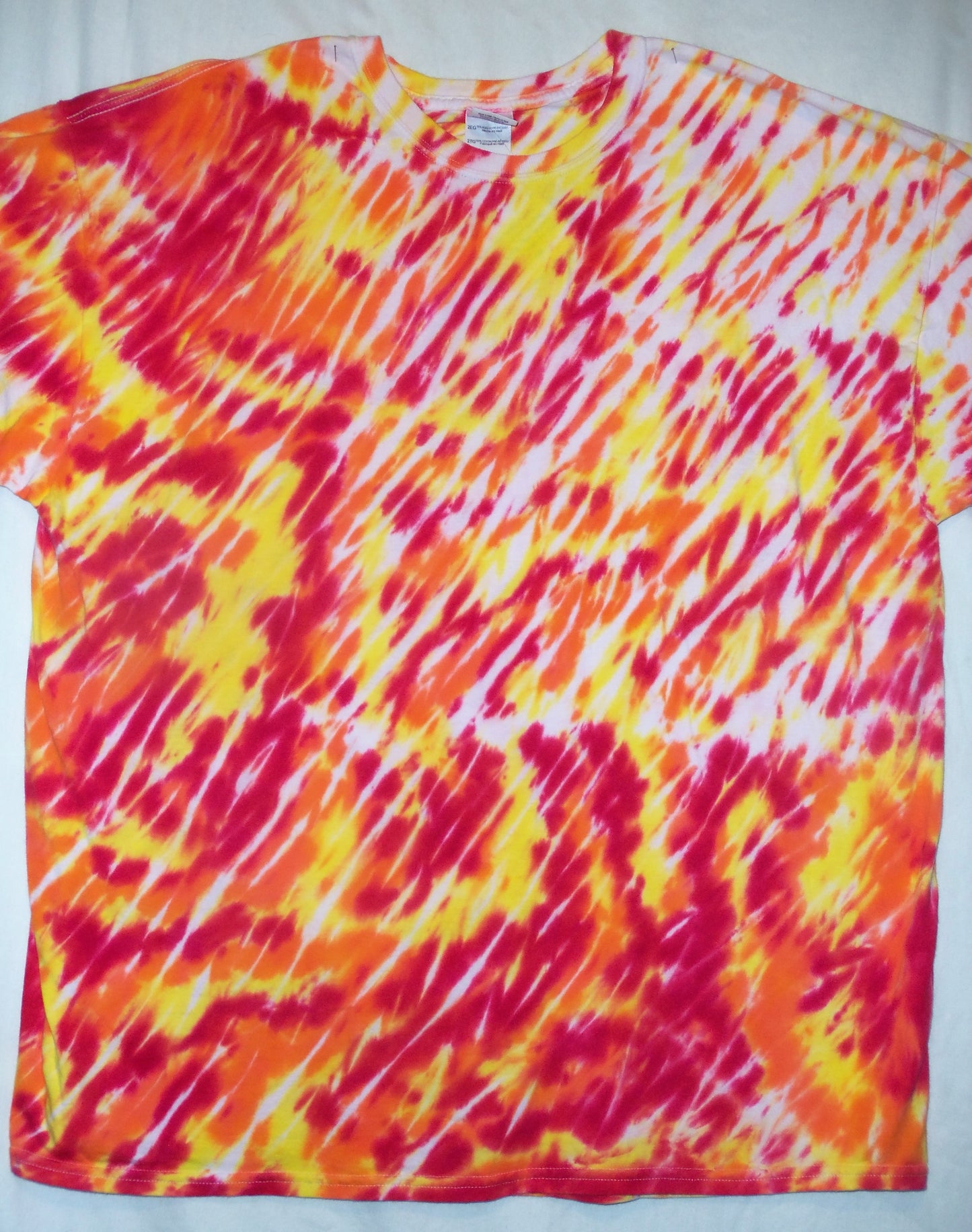 Flame diagonal shibori