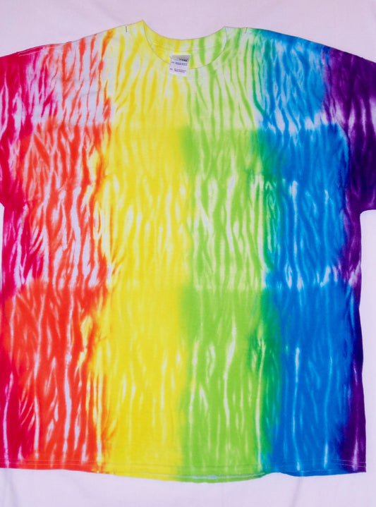 Rainbow vertical shibori